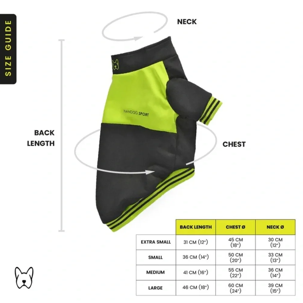 NANDOG PET GEAR Dog Sport Jacket Black/ Yellow Size : M